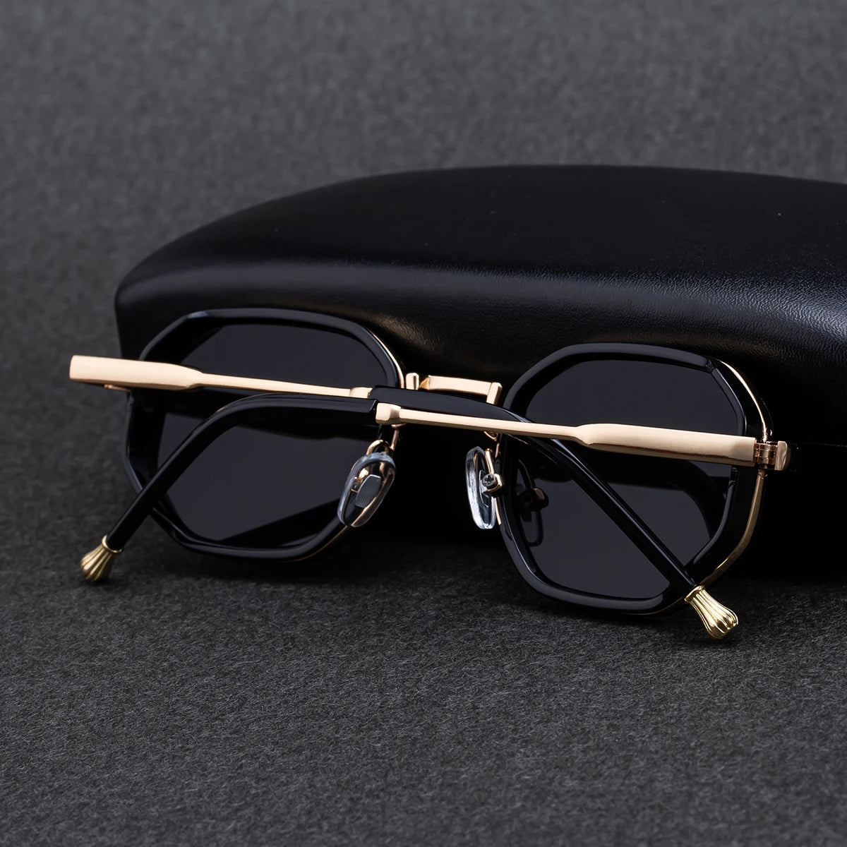  Designer Polygonal Metal UV400 Sunglasses for Men 