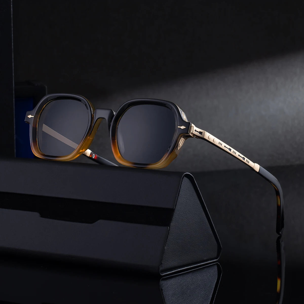  Designer Square Polarized UV400 Sunglasses for Men