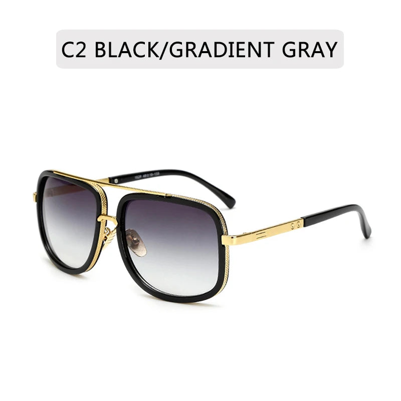 Stylish Retro Square Sunglasses for Men and Women - High-Quality Fashion Eyewear
