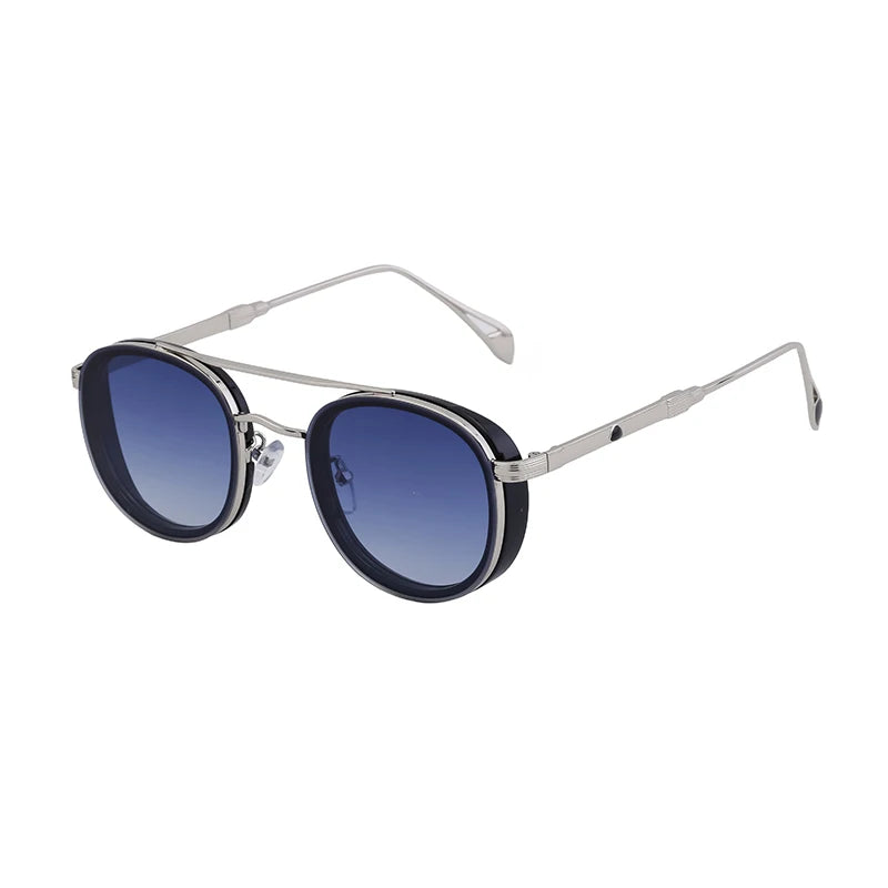 Designer Double Bridge Oval UV400 Sunglasses for Men 