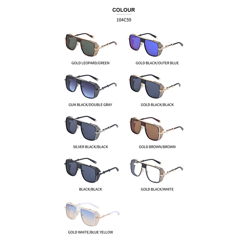  Retro Designer Metal Frame UV400 Sunglasses for Women & Men
