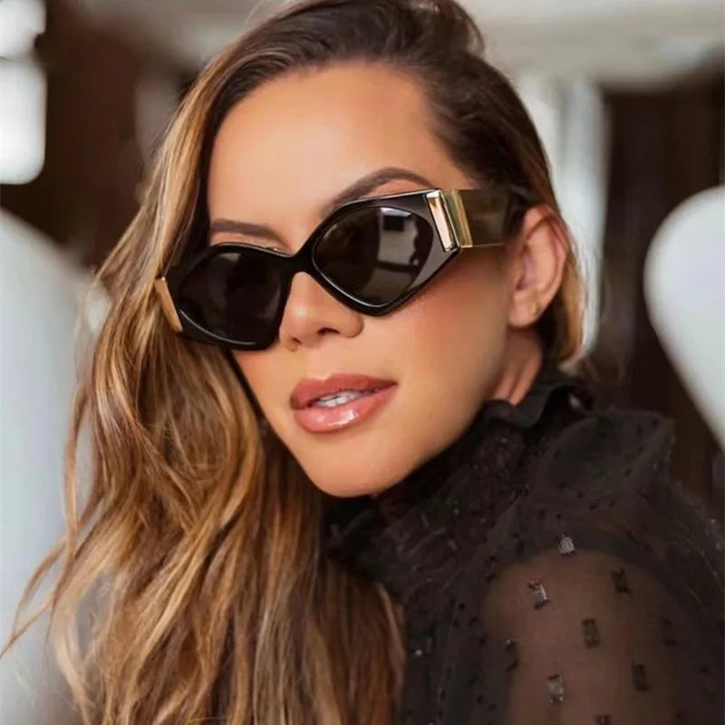 Designer Personality Polygonal Frame UV400  Sunglasses for Women