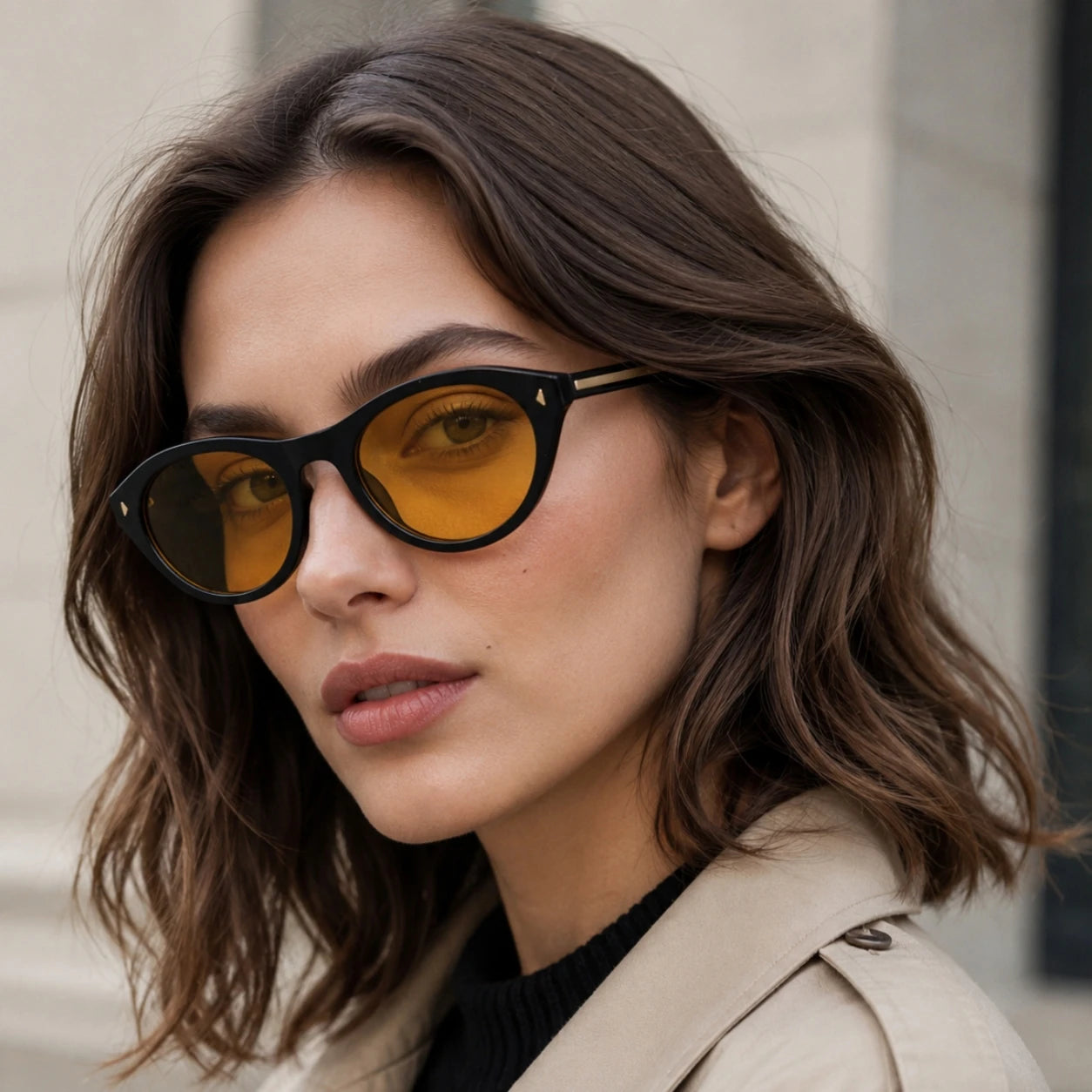  Designer Cat Eye PC Frame UV400 Protection Sunglasses for Women