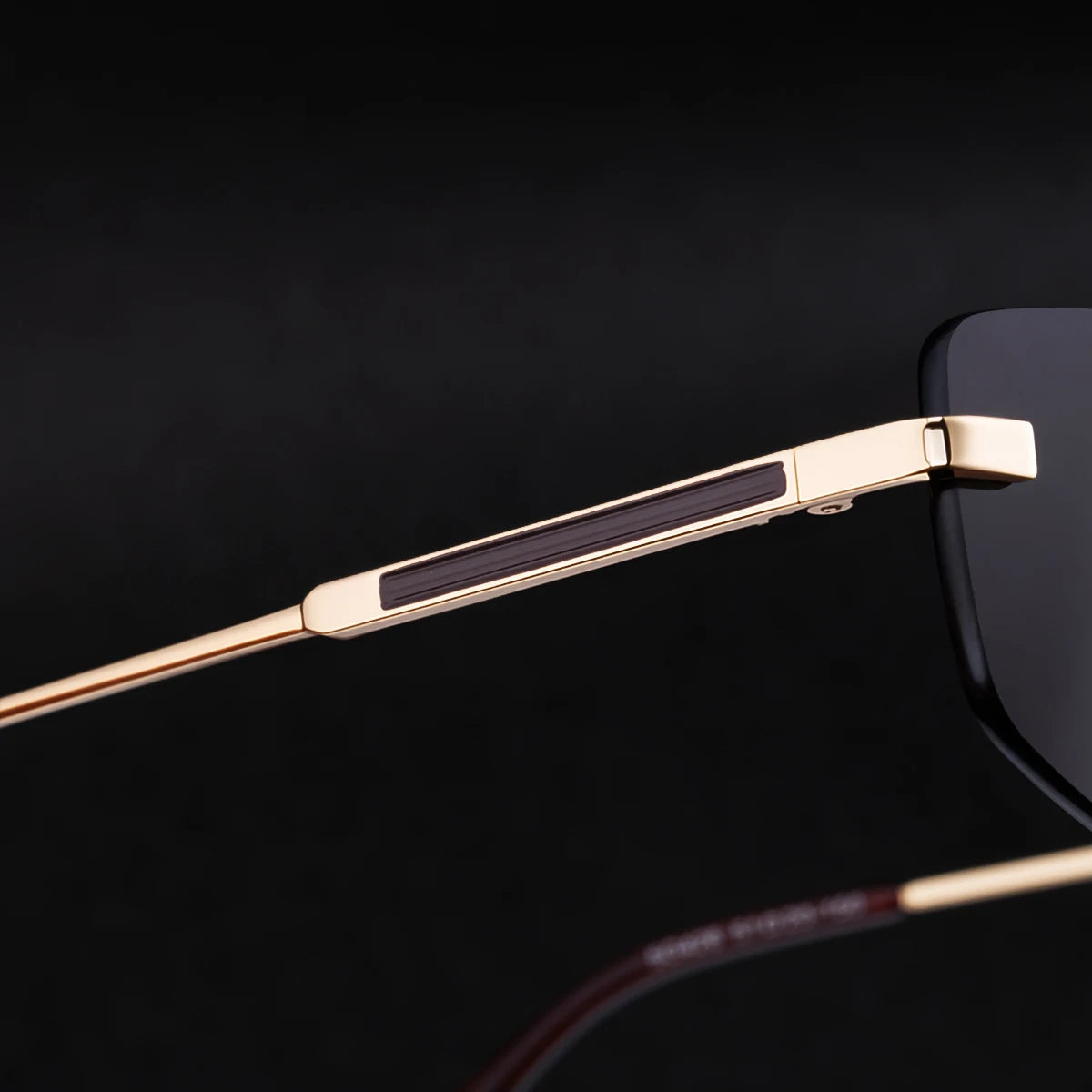 Designer Rectangle Rimless UV400 Protection Sunglasses for Men
