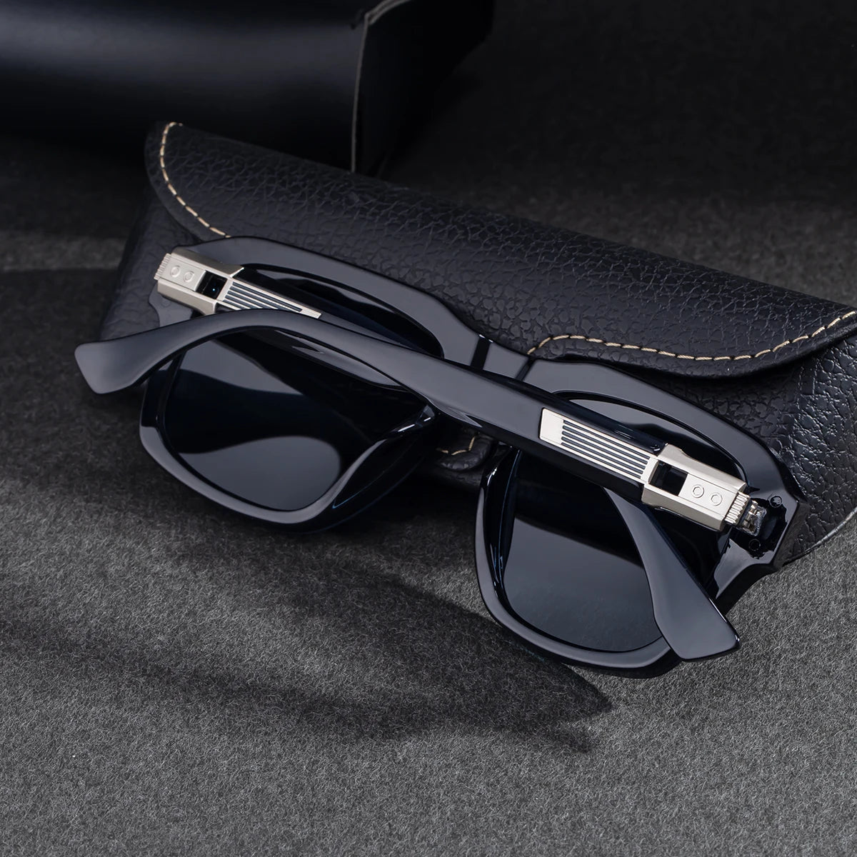 Designer Square Polarized Fishing Driving UV400 Sunglasses for Men