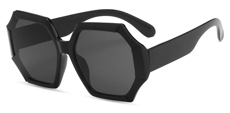 Elevate Your Style with Unique Polygonal Square Sunglasses - Trendy Gradient Lenses for the Modern Woman