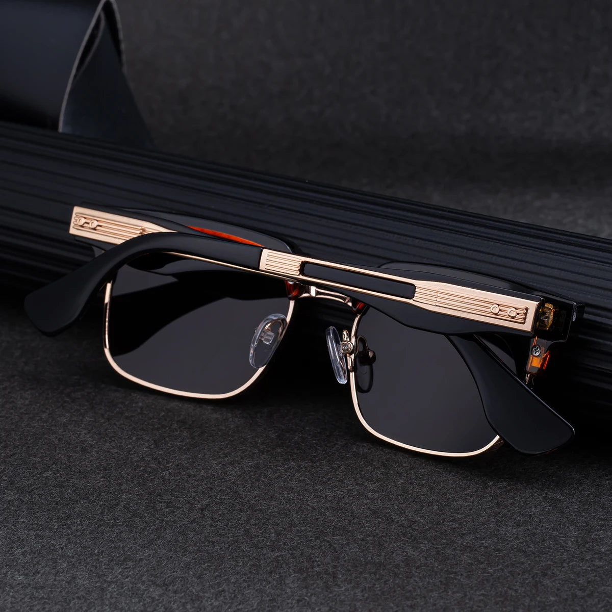 Designer Square Metal Frame UV400 Protection Sunglasses for Men