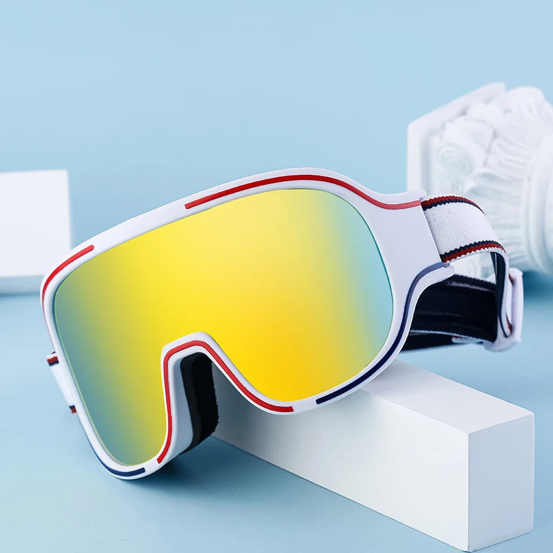  Fashion Windproof Breathable Mirror Lens Snowboard Goggles for Women & Men