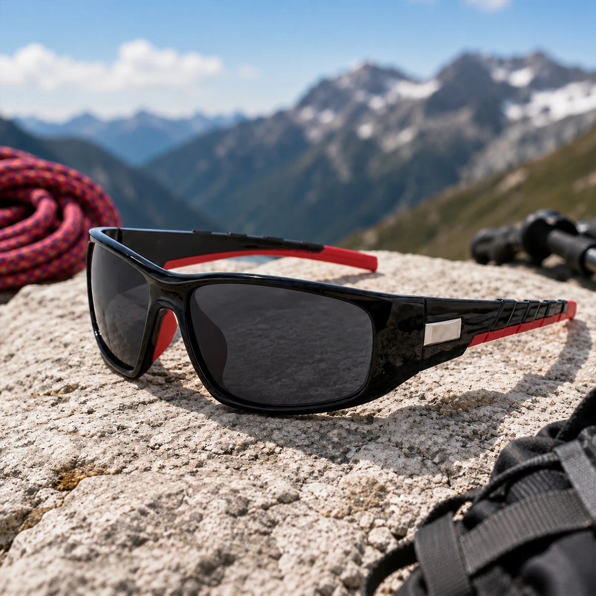 Sport Outdoor Rectangle Polarized Driving Fishing UV400 Sunglasses for Women & Men