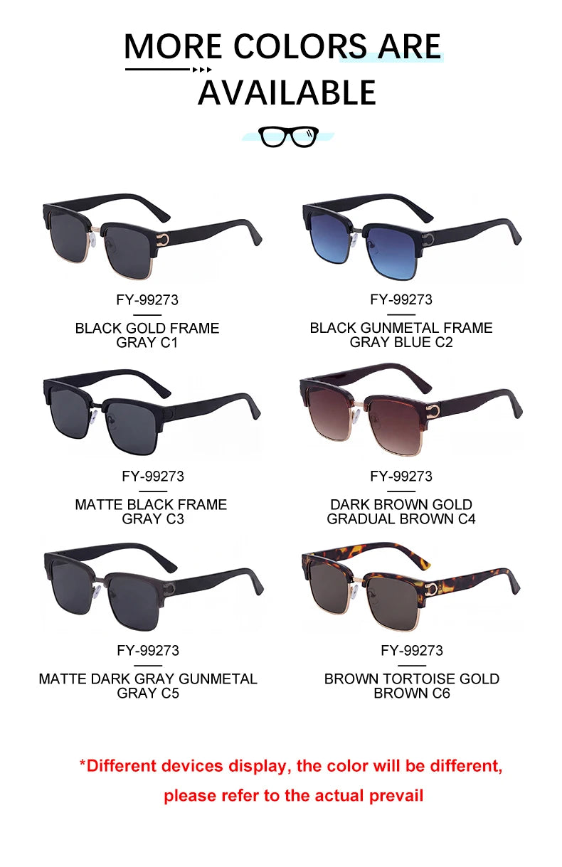 Designer Square Frame UV400 Protection Sunglasses for Women & Men 