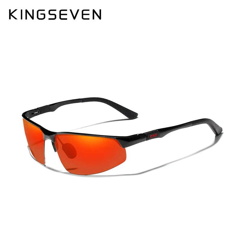 Experience Ultimate Clarity with Our Polarized Aluminum Sunglasses for Men - Stylish Blue Mirror Lenses for Outdoor Adventures