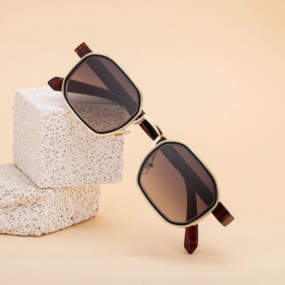 Designer Square Metal Frame UV400 Sunglasses for Women & Men 