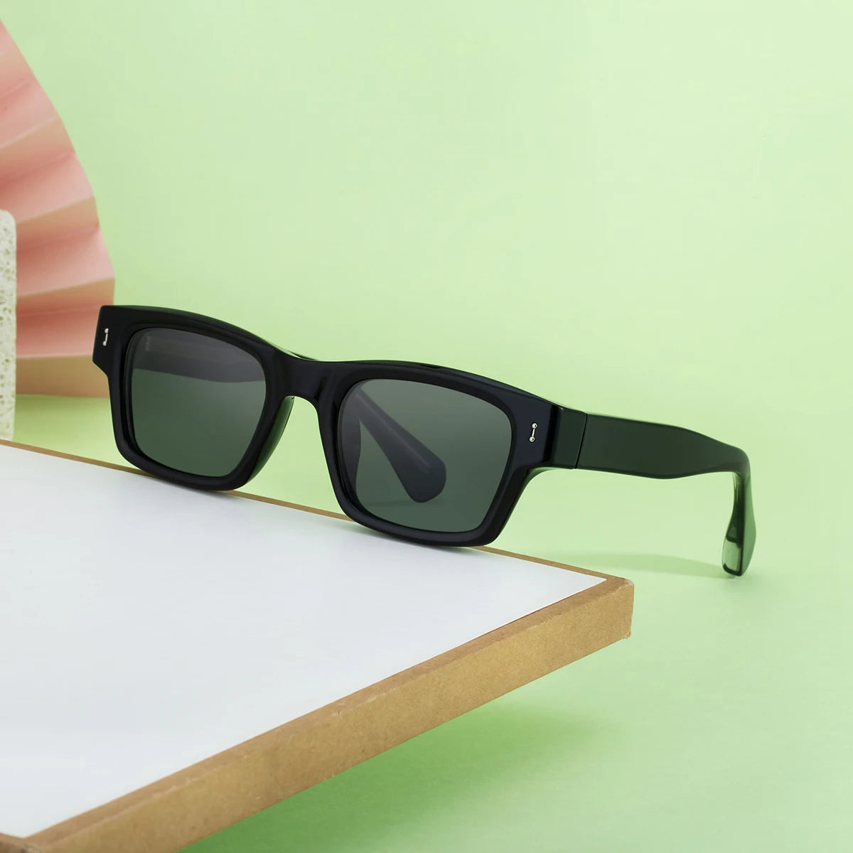 Designer Rectangle Pin-In Temples UV400 Protection Sunglasses for Women