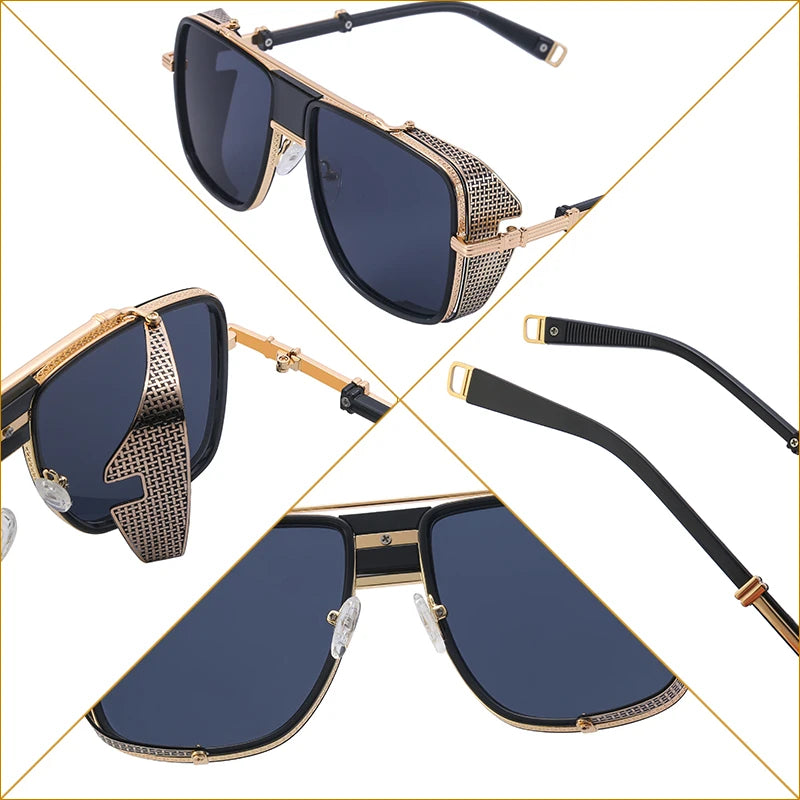  Retro Designer Metal Frame UV400 Sunglasses for Women & Men