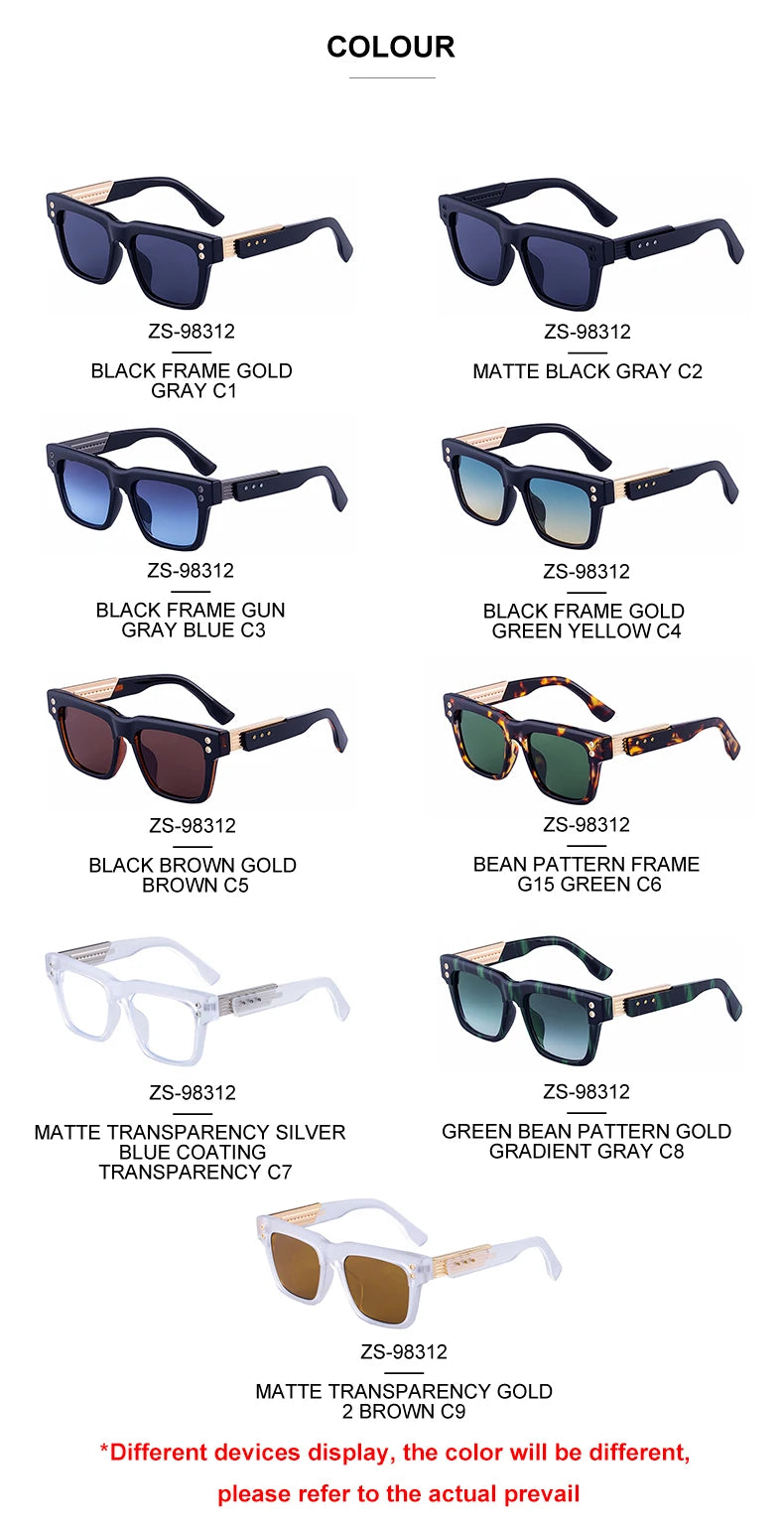Designer Square UV400 Protection Sunglasses for Women & Men