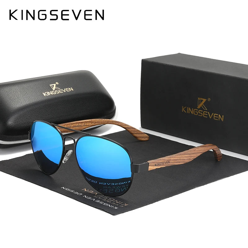Elevate Your Style with 2024's New Handmade Wooden Polarized Sunglasses for Men - UV400 Protection and Classic Pilot Design