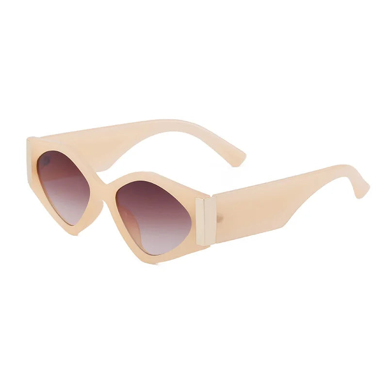 Designer Personality Polygonal Frame UV400  Sunglasses for Women