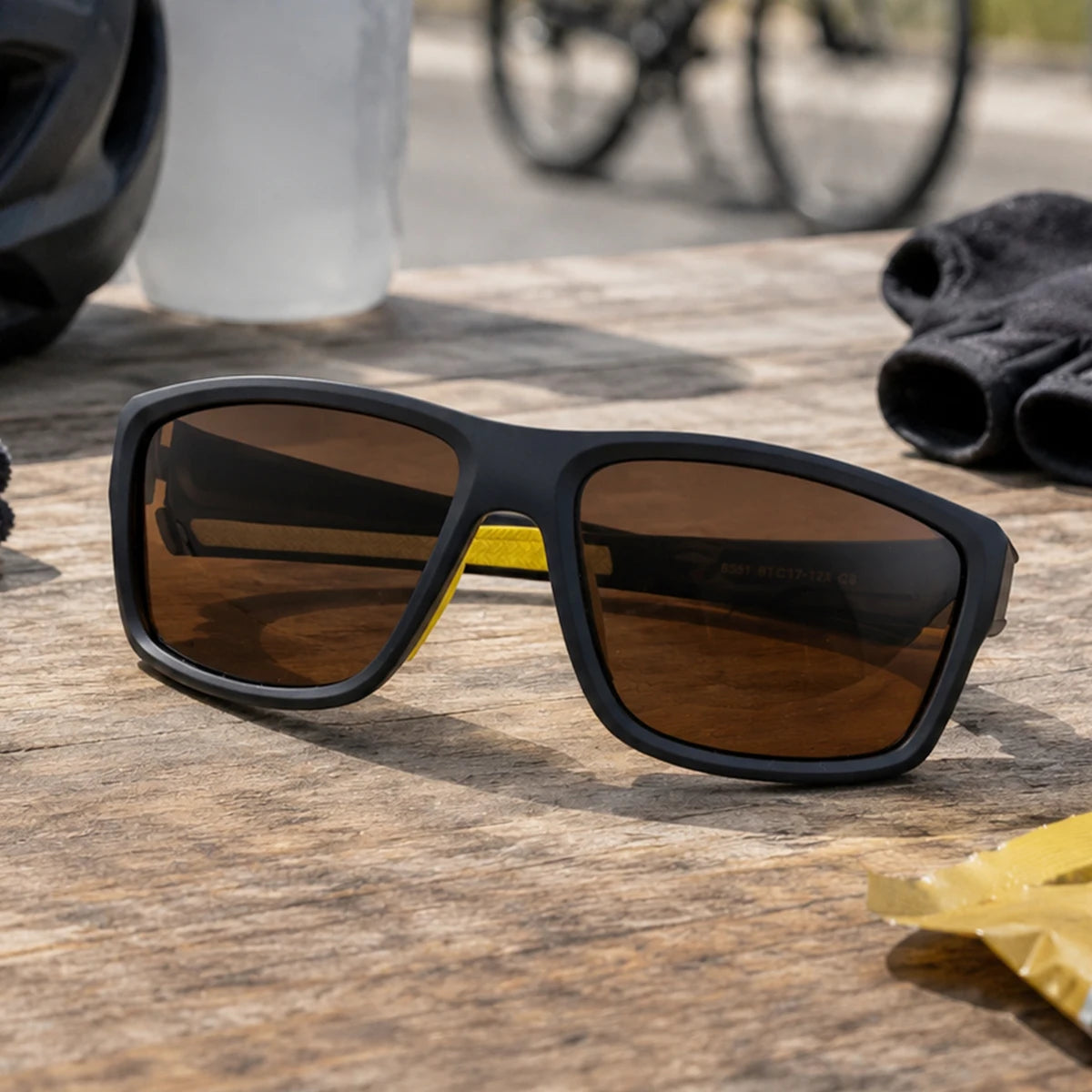  Sport Outdoor Square Polarized Cycling Driving UV400 Sunglasses for Women & Men 