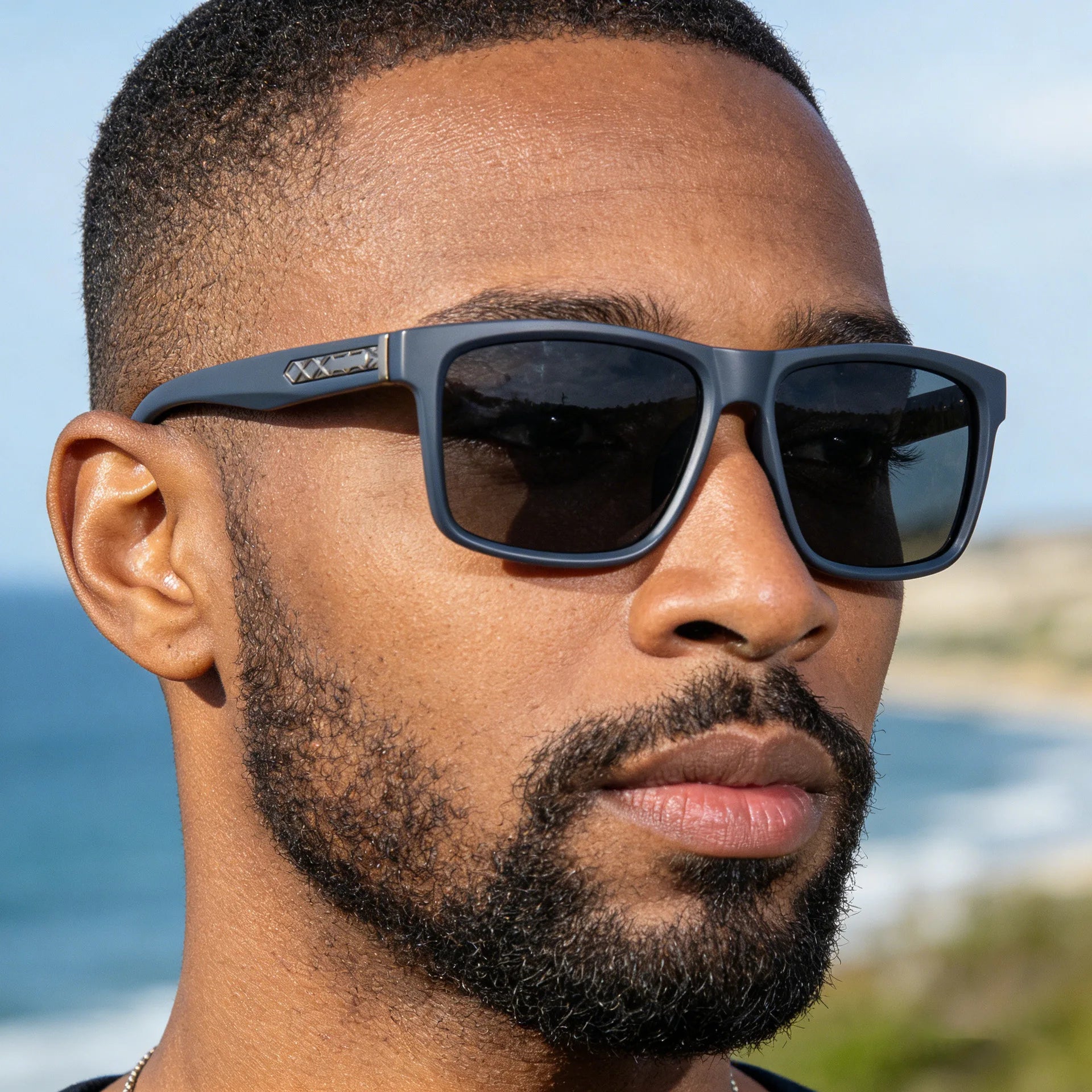 Square Frame Polarized Driving UV400 Protection Sunglasses for Men