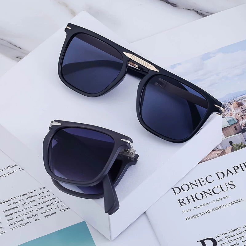  Designer Square Folding UV400 Protection Sunglasses for Men