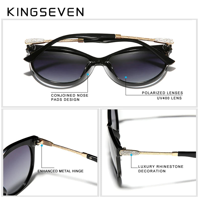 Elevate Your Style with 2024 Luxury Polarized Women's Sunglasses - Gradient Lens for Ultimate UV Protection