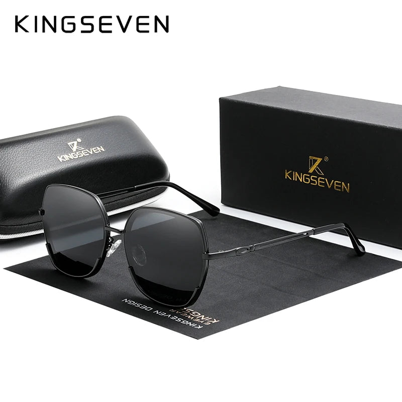 Chic Women's Gradient Polarized Sunglasses - Luxury Design for Elegant Style
