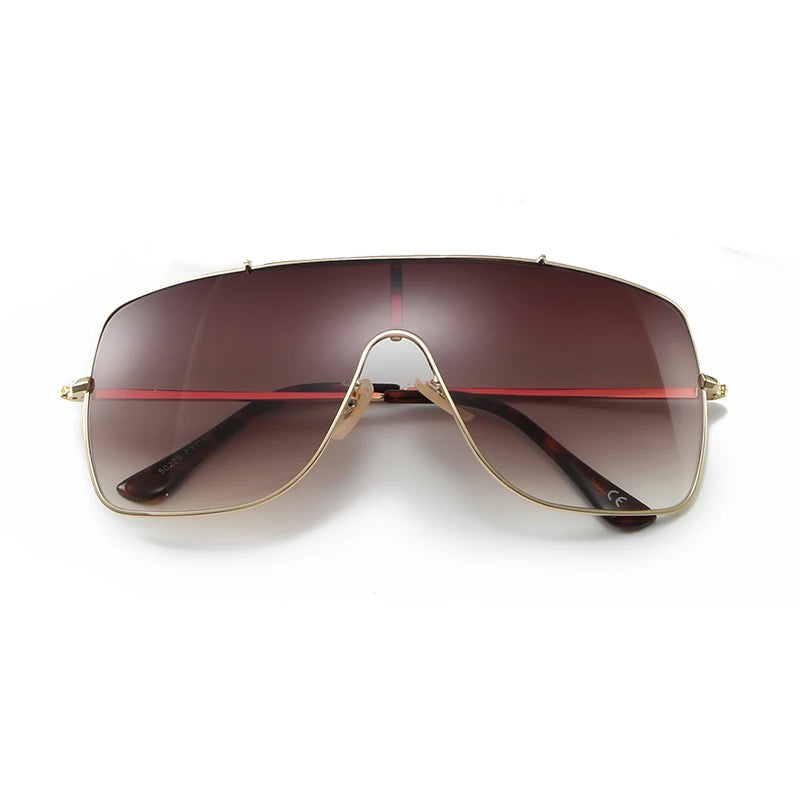 Elevate Your Style with Hip Hop Trend Sunglasses - Fashionable Big Frame Eyewear for Modern Women and Men