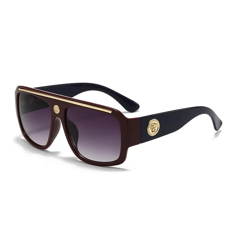 Elevate Your Style with the 2025 Trendy Men's Thick Frame Sunglasses - Fashion-Forward Catwalk Shades for the Modern Man