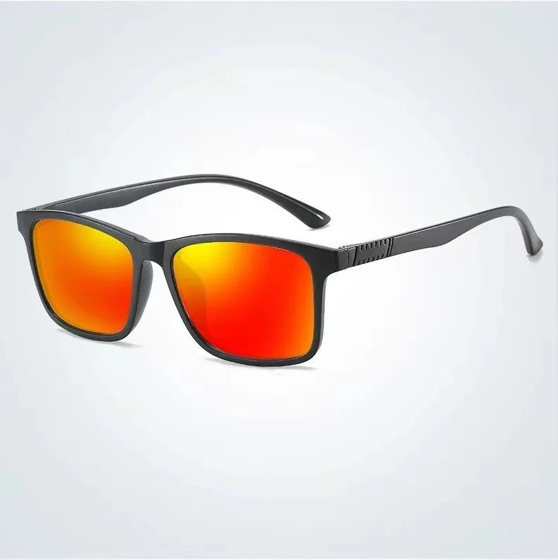 Elevate Your Style with UV400 Cycling Sunglasses for Men and Women - Luxury Designer Square Frames Perfect for Driving and Fishing