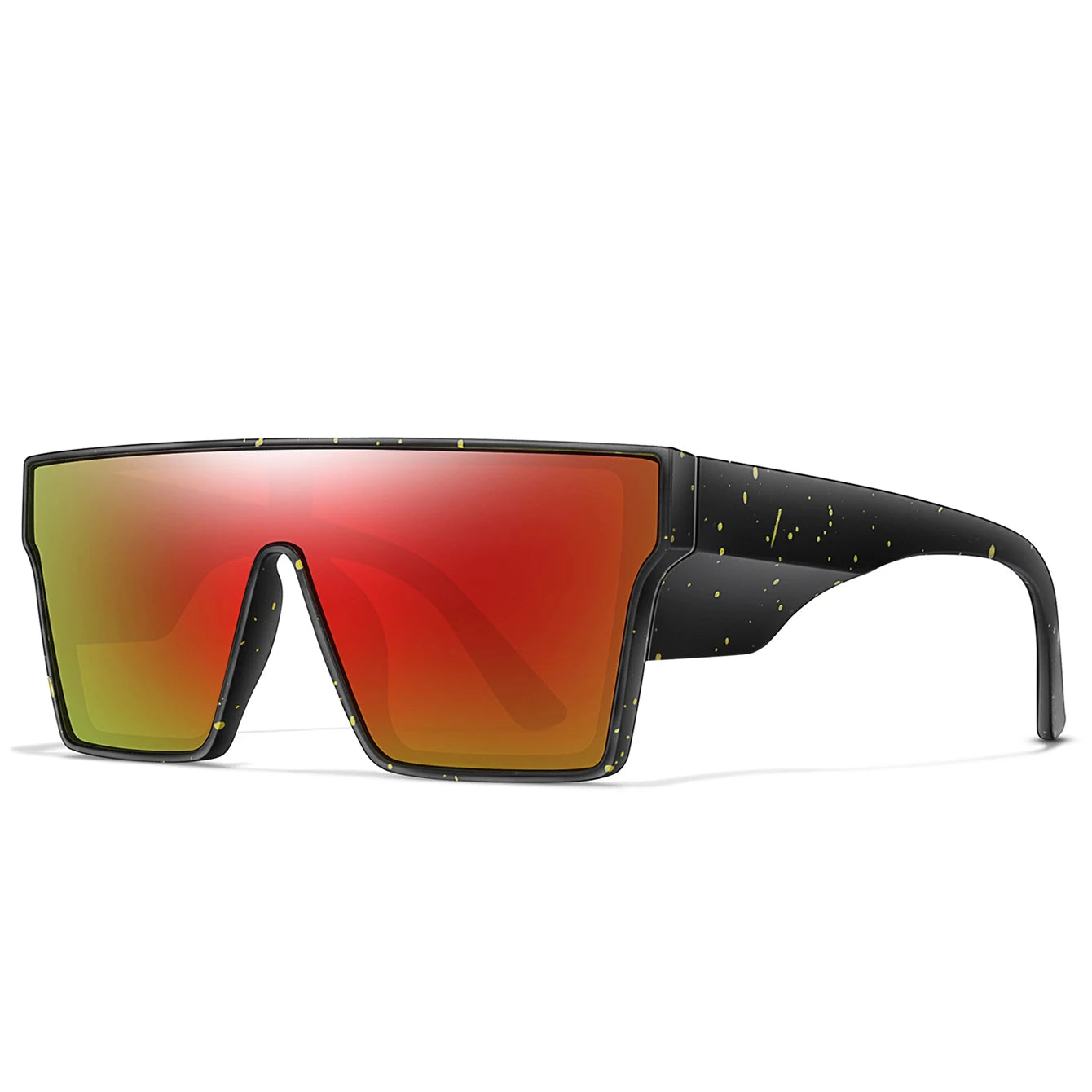 Elevate Your Outdoor Adventures with Colorful UV400 Big Frame Sunglasses for Men and Women - Perfect for Cycling, Hiking, Running, and Driving!