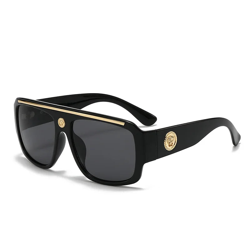 Elevate Your Style with the 2025 Trendy Men's Thick Frame Sunglasses - Fashion-Forward Catwalk Shades for the Modern Man