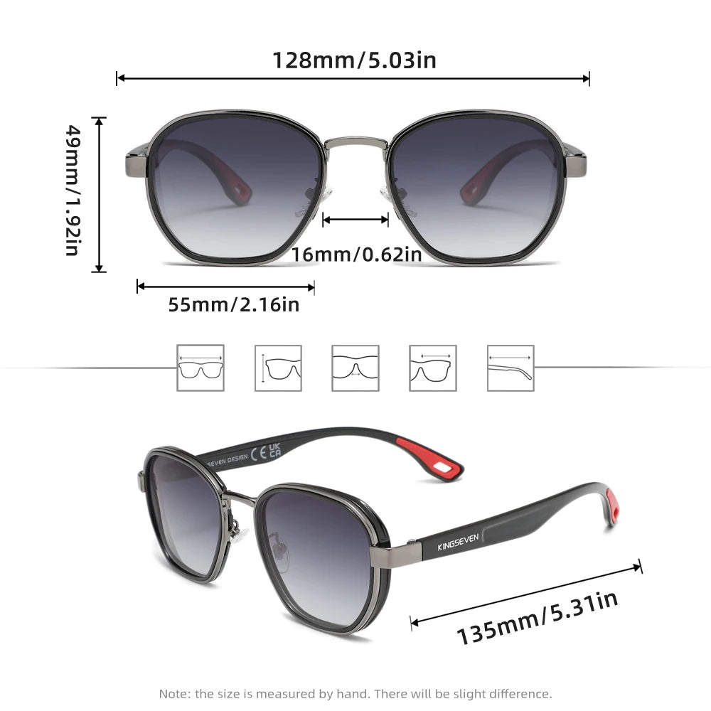 Stylish Polarized Sunglasses for Men - Vintage Oval Eyewear with UV400 Protection