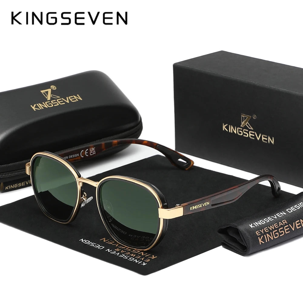 Stylish Polarized Sunglasses for Men - Vintage Oval Eyewear with UV400 Protection