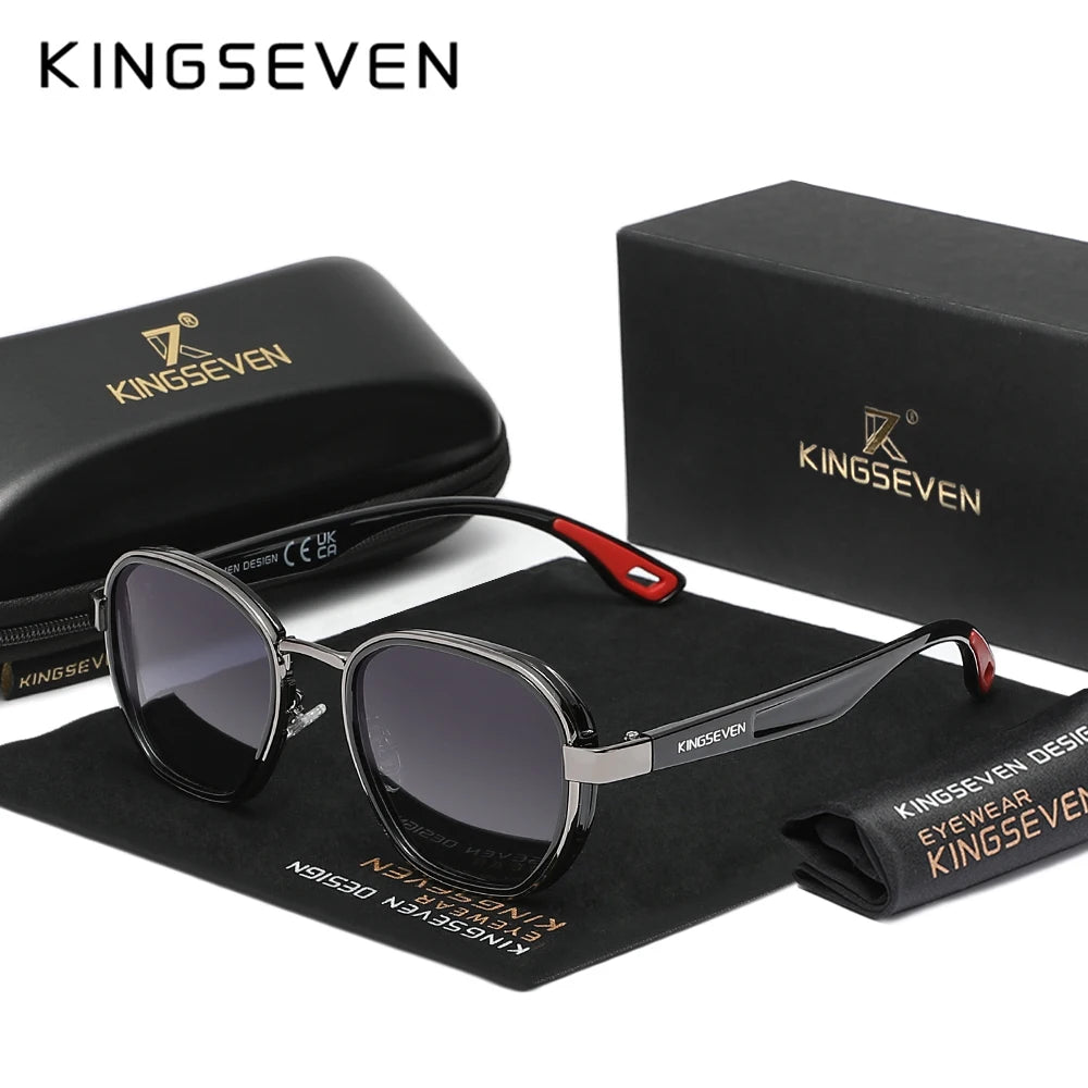 Stylish Polarized Sunglasses for Men - Vintage Oval Eyewear with UV400 Protection