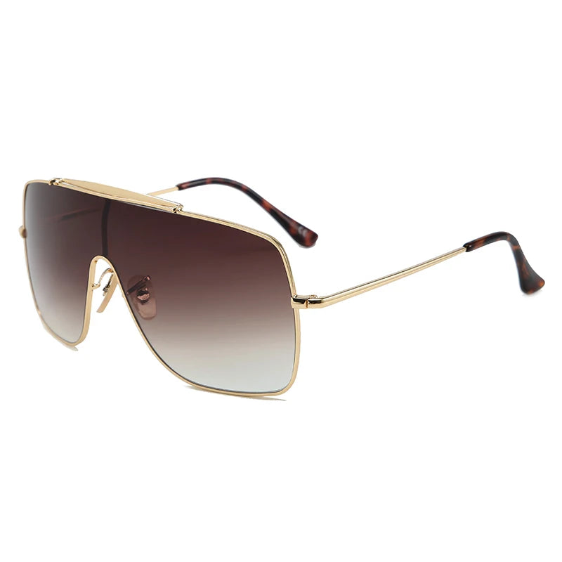 Elevate Your Style with Hip Hop Trend Sunglasses - Fashionable Big Frame Eyewear for Modern Women and Men