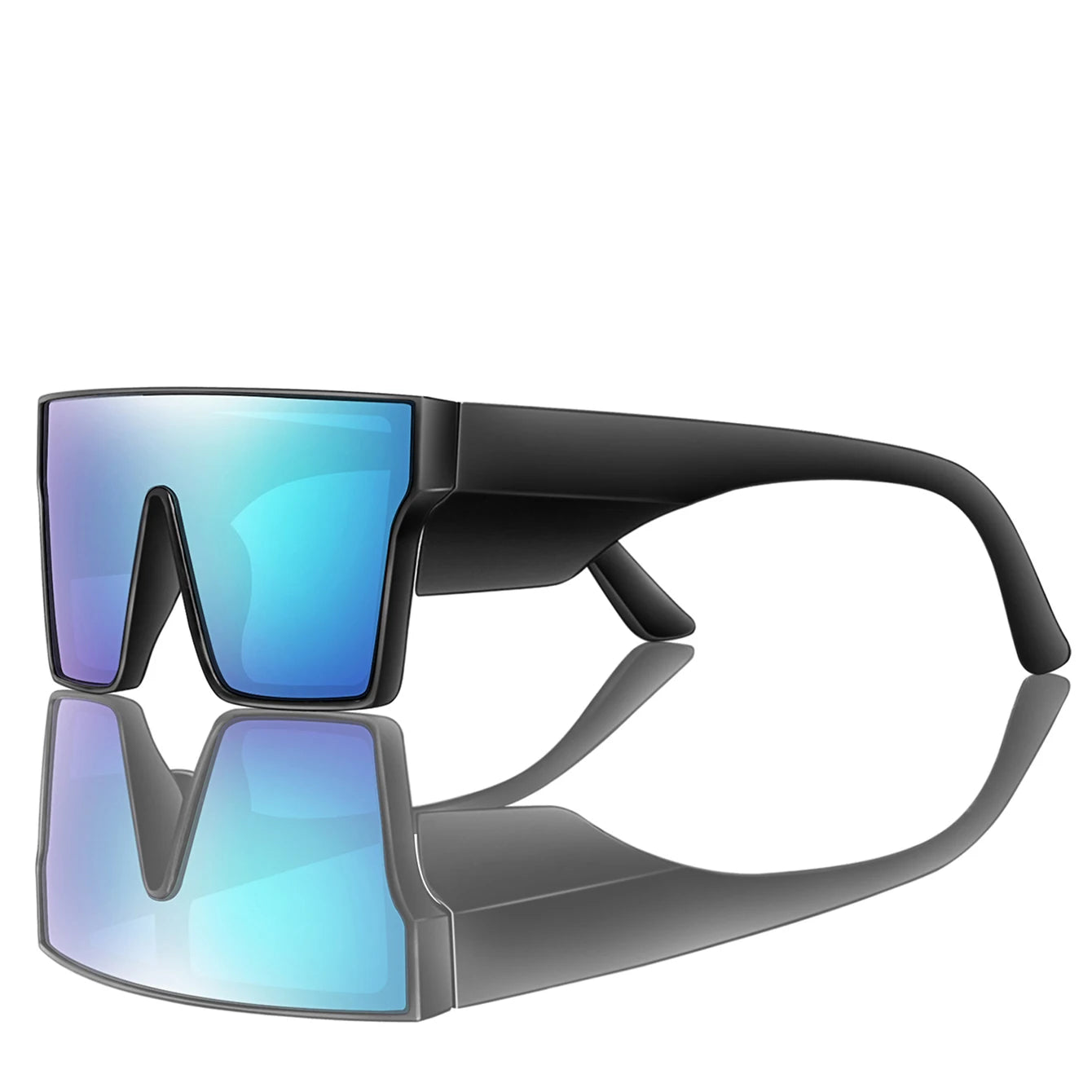 Elevate Your Outdoor Adventures with Colorful UV400 Big Frame Sunglasses for Men and Women - Perfect for Cycling, Hiking, Running, and Driving!