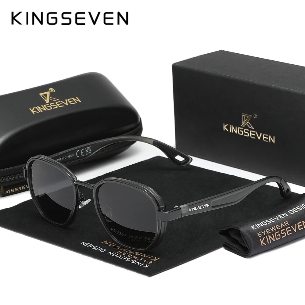 Stylish Polarized Sunglasses for Men - Vintage Oval Eyewear with UV400 Protection