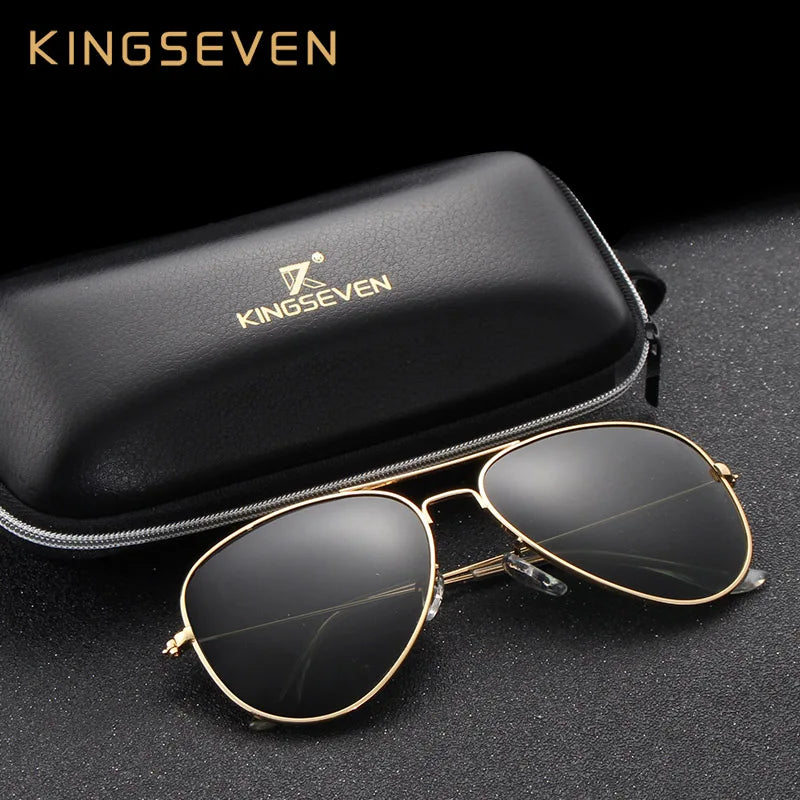 Elevate Your Style with KINGSEVEN 58Mm Retro Classic Polarized Sunglasses for Women - Fashion-Forward Sun Protection