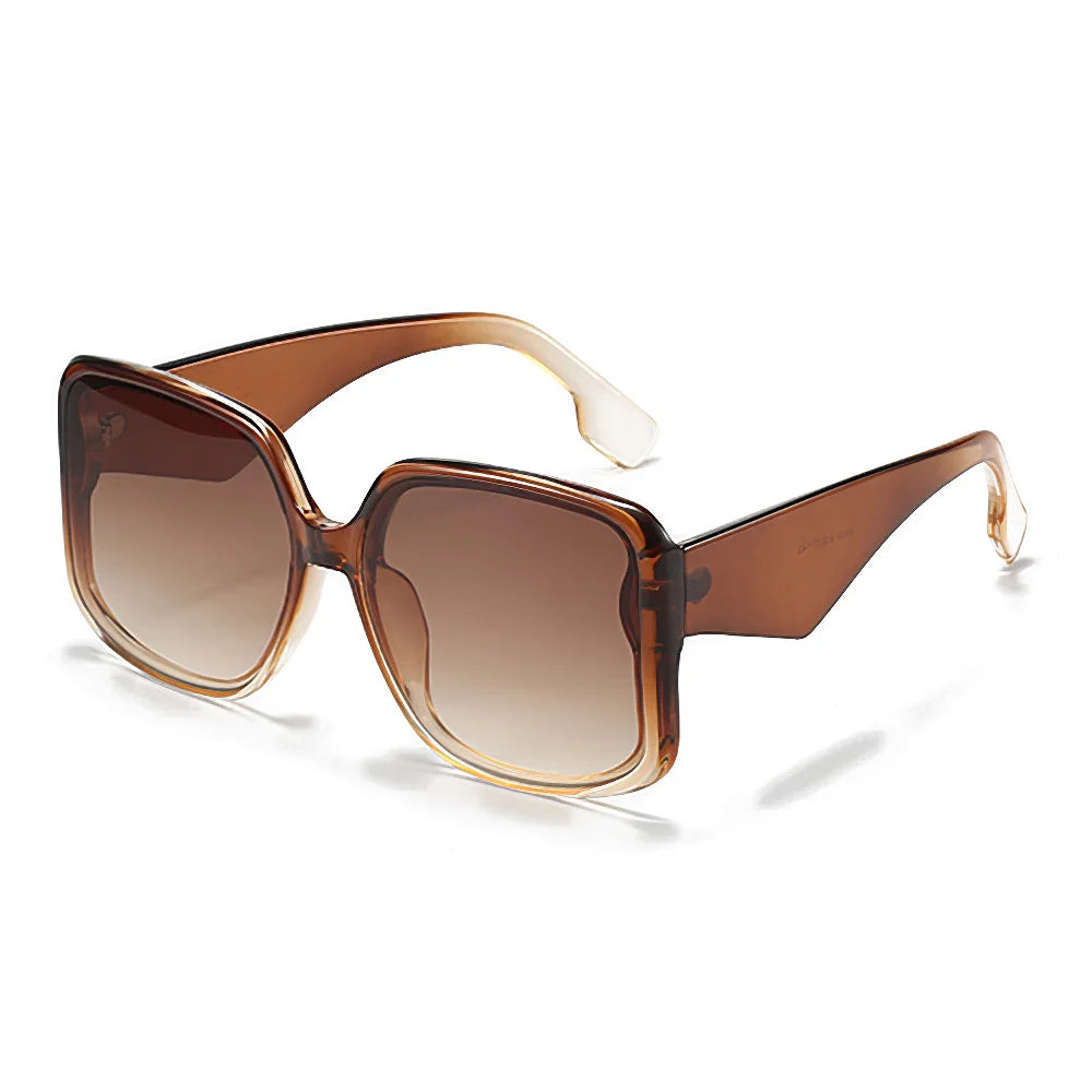 Elevate Your Style with the 2025 Women's Oversized Gradient Sunglasses - Unique Double Frame Design & UV400 Protection