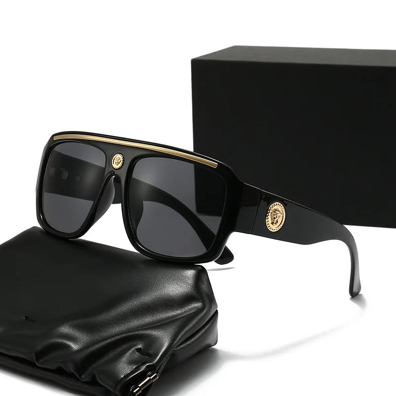 Elevate Your Style with the 2025 Trendy Men's Thick Frame Sunglasses - Fashion-Forward Catwalk Shades for the Modern Man