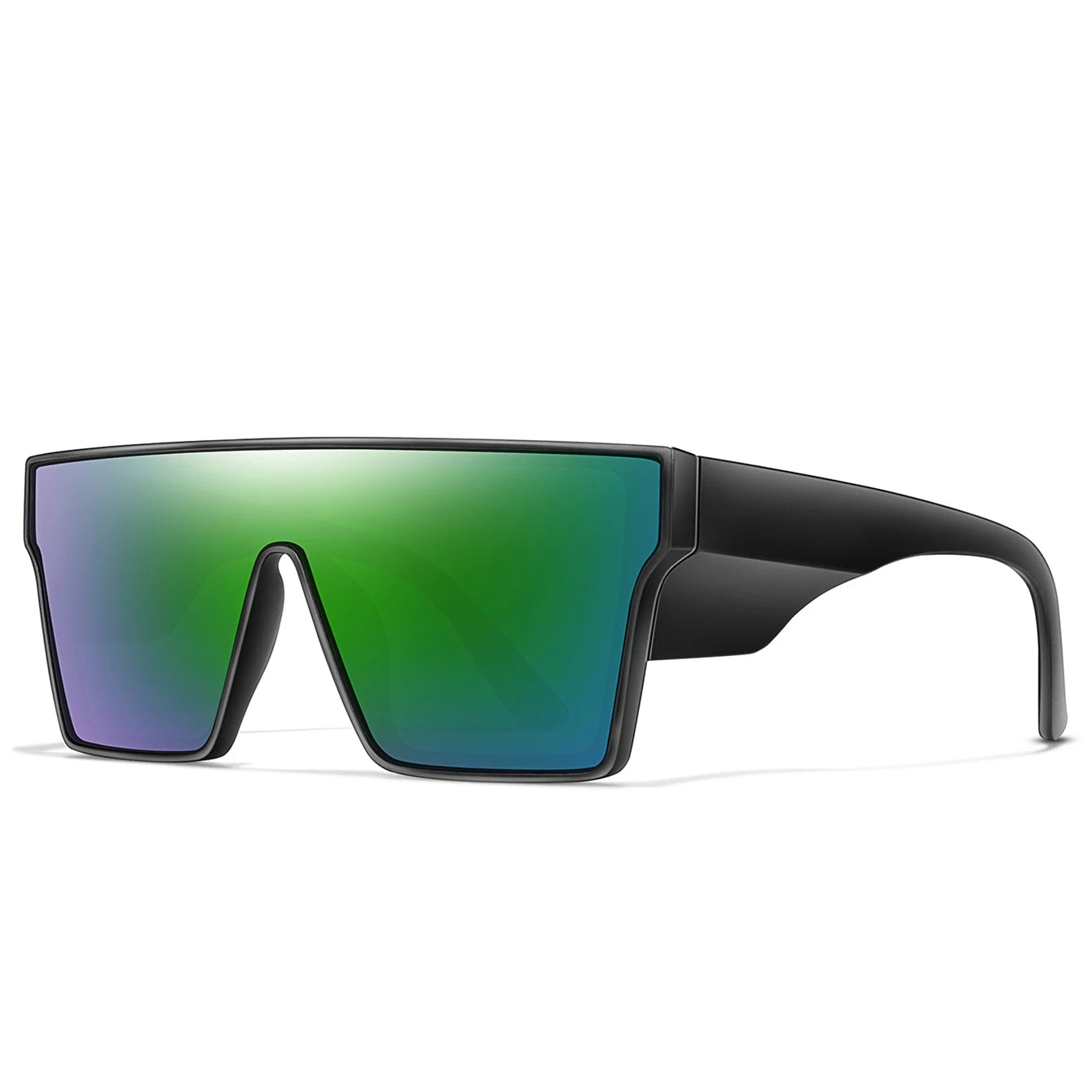 Elevate Your Outdoor Adventures with Colorful UV400 Big Frame Sunglasses for Men and Women - Perfect for Cycling, Hiking, Running, and Driving!