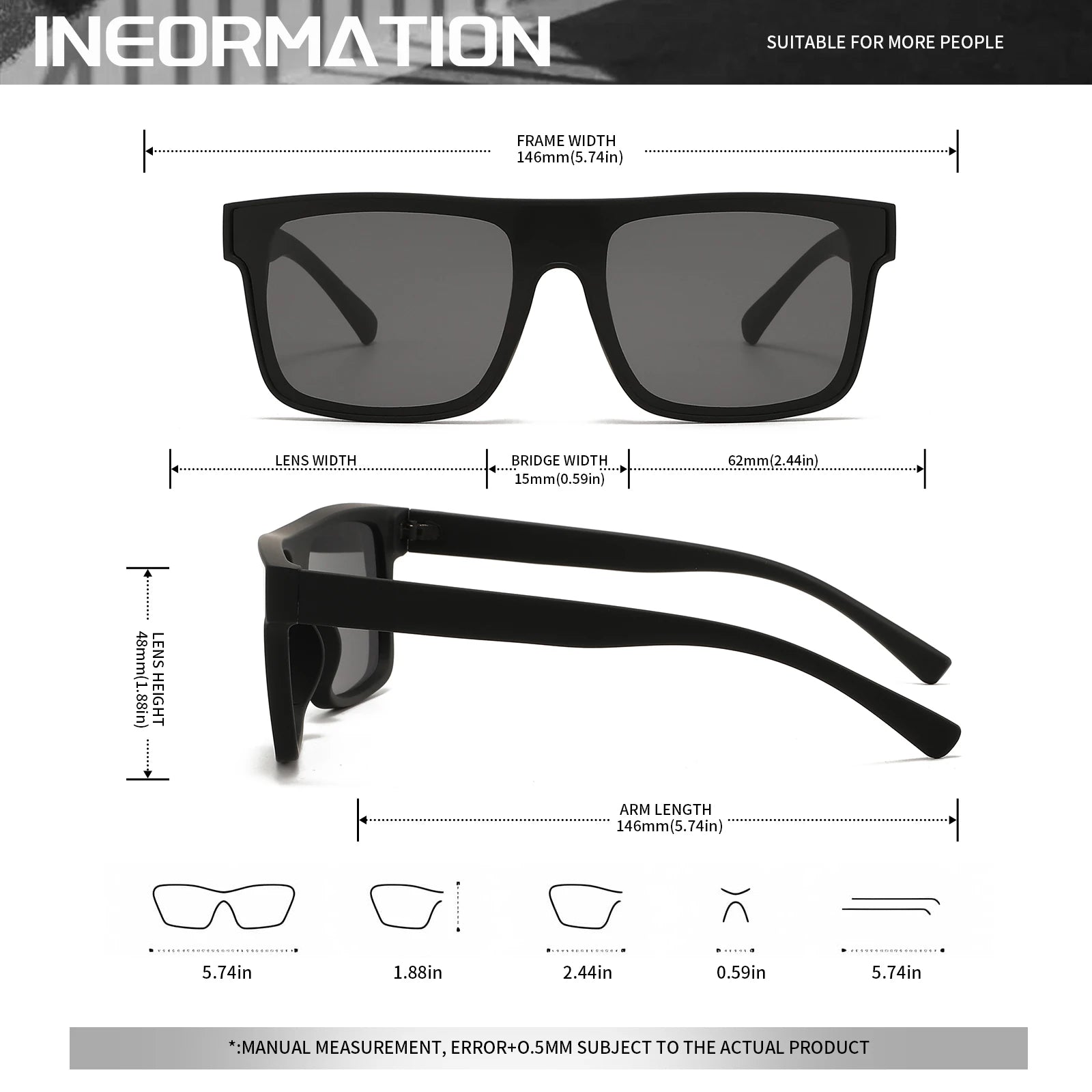 Elevate Your Outdoor Style with Classic Square Sports Sunglasses - Unisex Design for Cycling, Hiking, and Travel - The Ultimate Gift for Adventurers