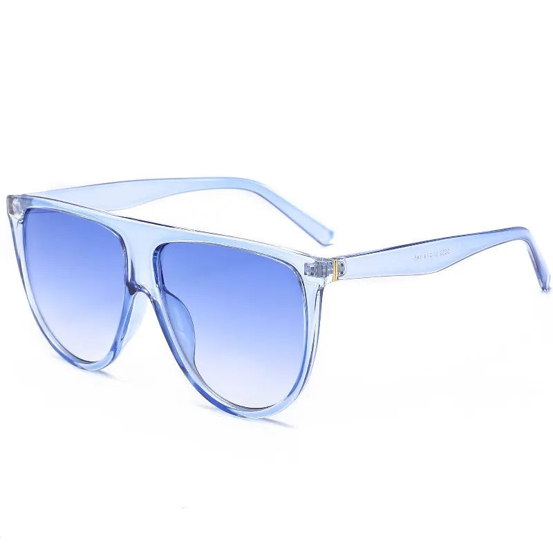 Elevate Your Style with Luxury Retro Flat Top Oversized Sunglasses - Perfect for Women, UV400 Protection