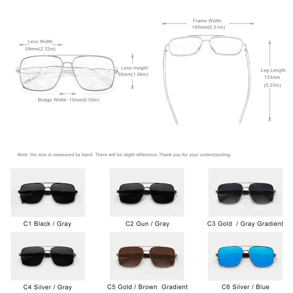 Stylish Polarized Sunglasses for Men and Women - Perfect for Driving, Fishing, and Beach Days!