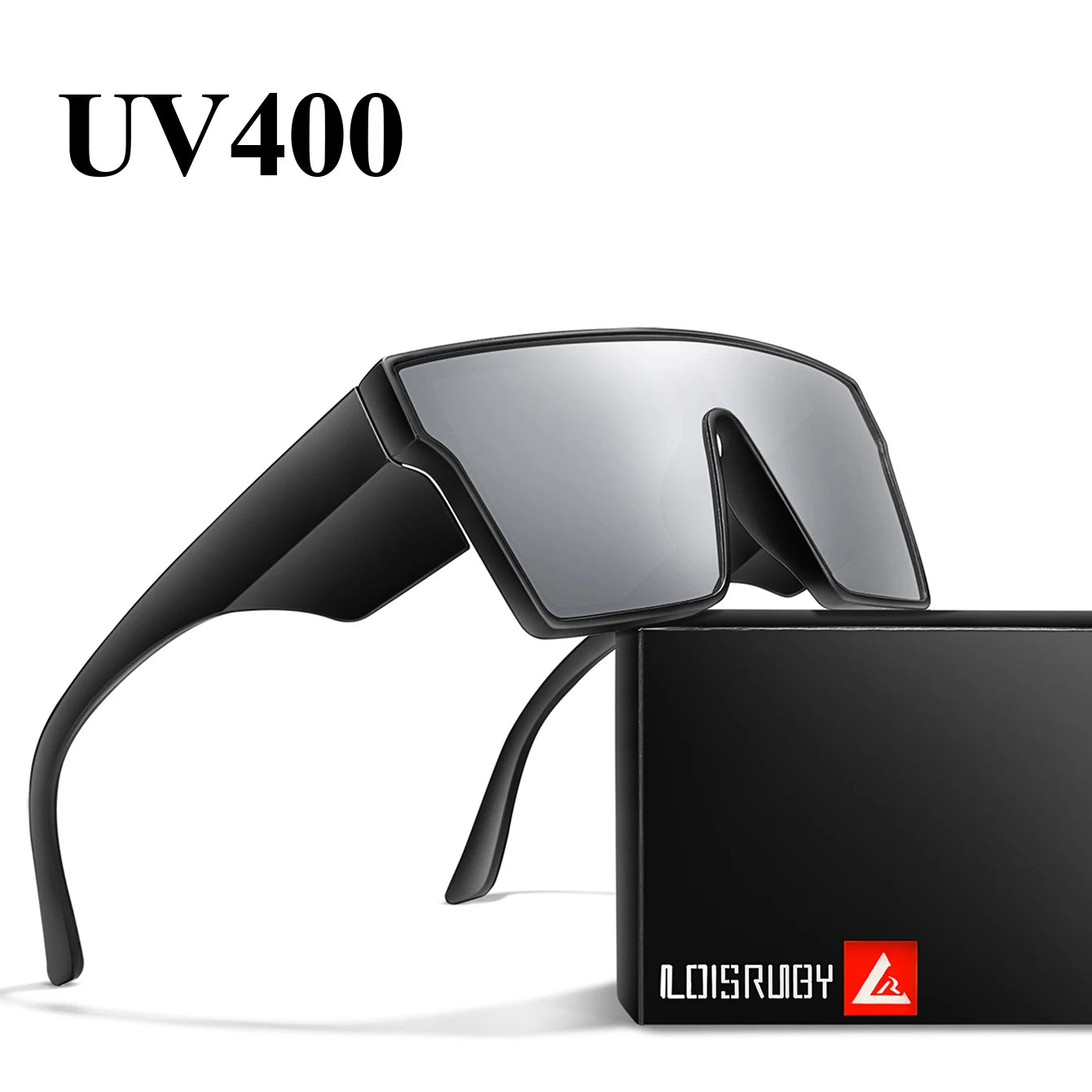 Elevate Your Outdoor Adventures with Colorful UV400 Big Frame Sunglasses for Men and Women - Perfect for Cycling, Hiking, Running, and Driving!