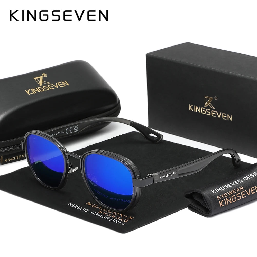 Stylish Polarized Sunglasses for Men - Vintage Oval Eyewear with UV400 Protection