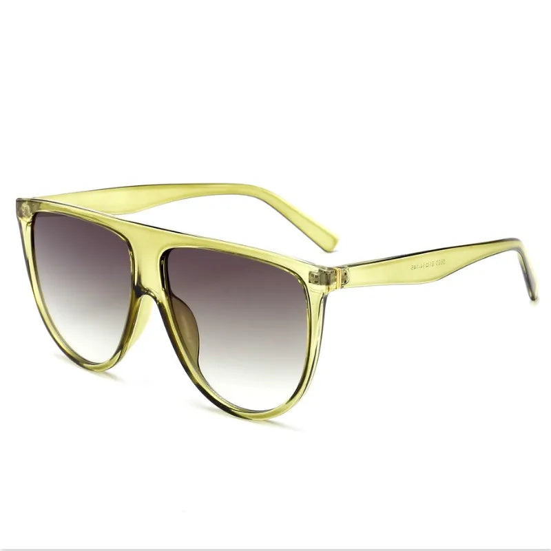 Elevate Your Style with Luxury Retro Flat Top Oversized Sunglasses - Perfect for Women, UV400 Protection