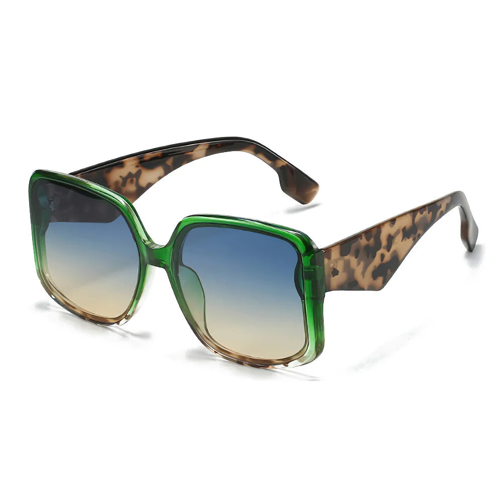 Elevate Your Style with the 2025 Women's Oversized Gradient Sunglasses - Unique Double Frame Design & UV400 Protection