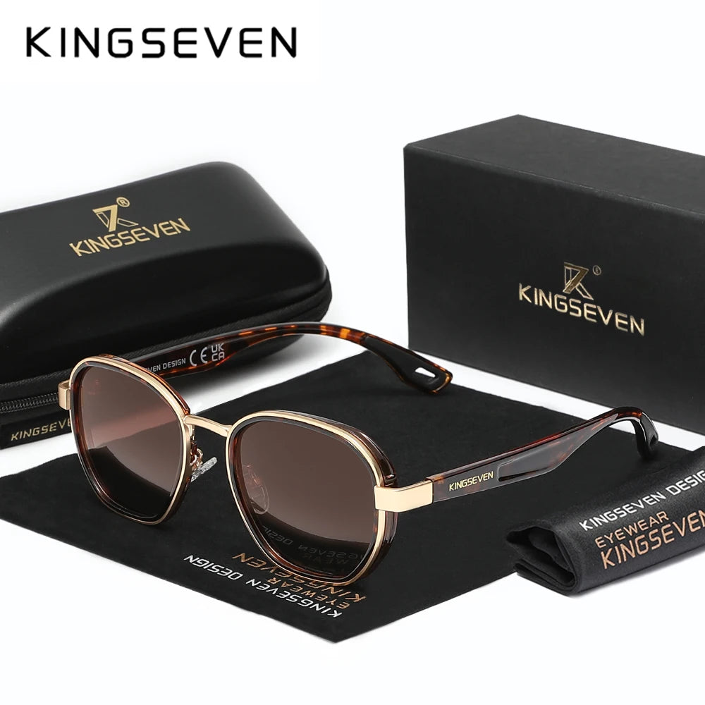 Stylish Polarized Sunglasses for Men - Vintage Oval Eyewear with UV400 Protection