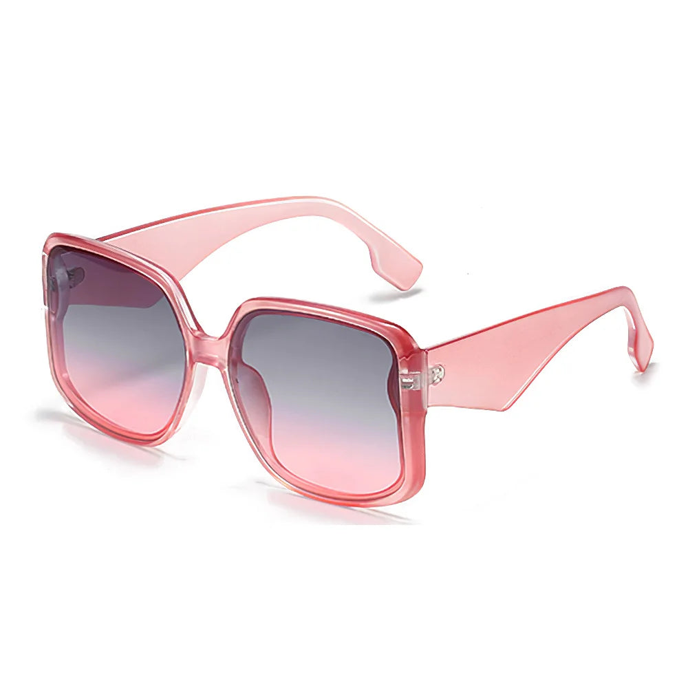 Elevate Your Style with the 2025 Women's Oversized Gradient Sunglasses - Unique Double Frame Design & UV400 Protection